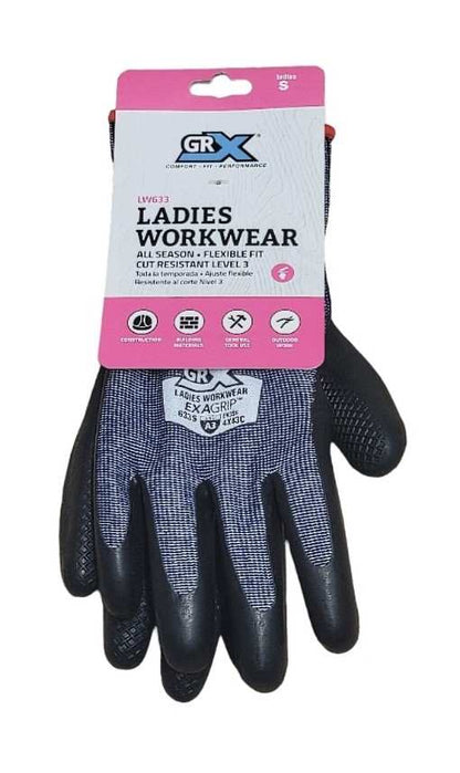 GRX Small Ladies Workwear Cut Resistant Level 3 Eco-Latex Glove