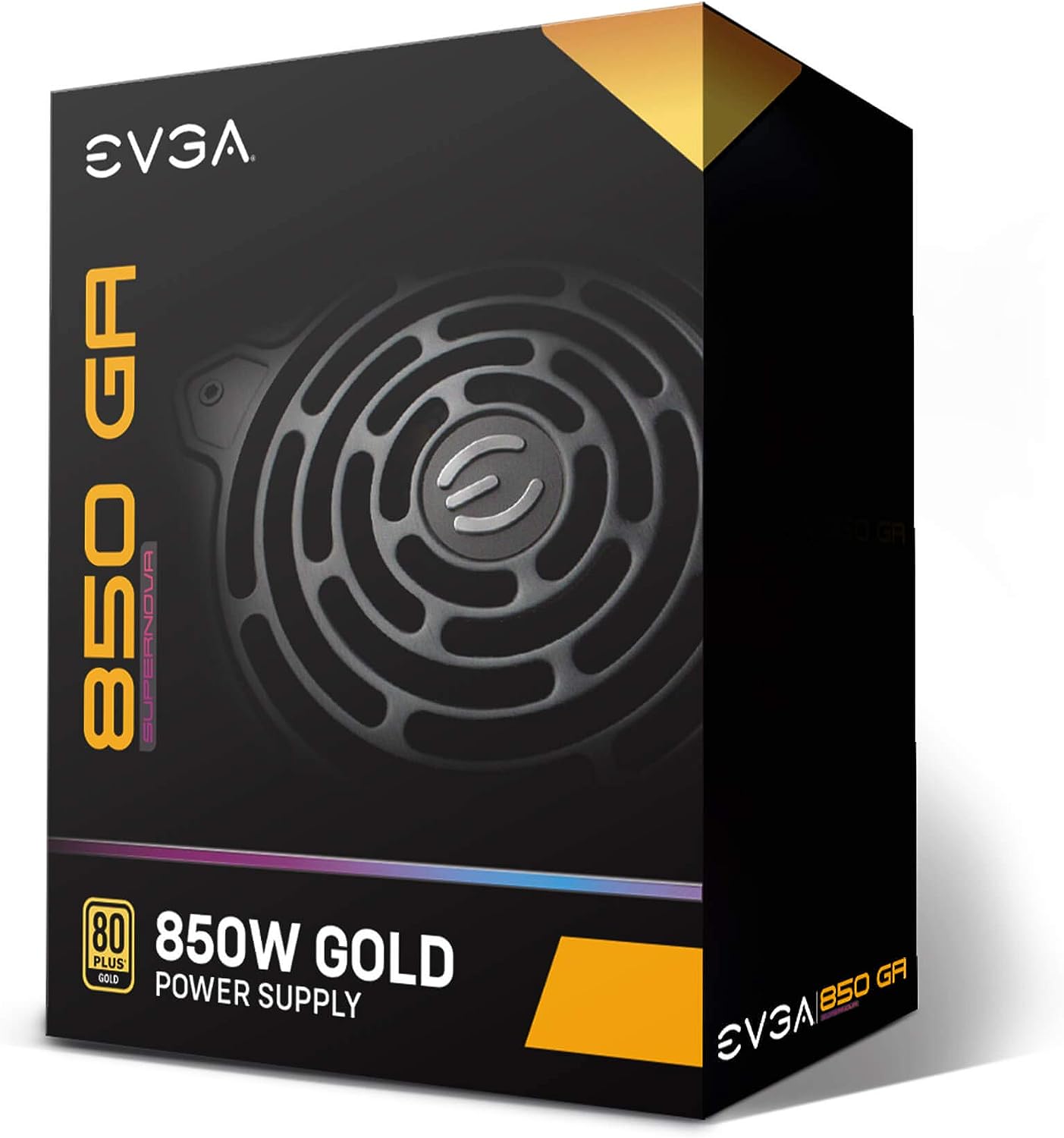 EVGA SuperNOVA 850 Ga, 80 Plus Gold 850W, Fully Modular, ECO Mode with Dbb Fan, Compact 150mm Size, Power Supply 220-GA-0850-X1