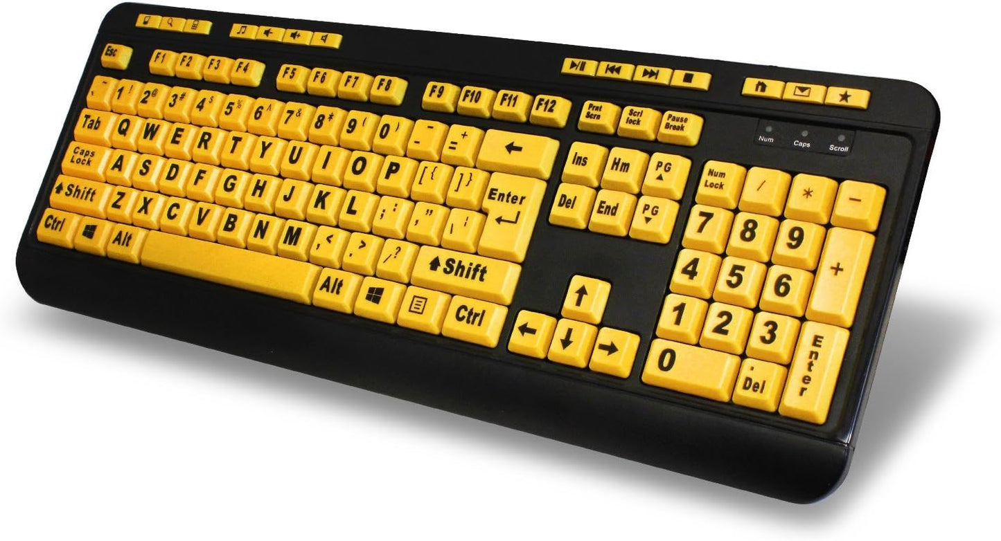 Adesso EasyTouch 132 Luminous Large-Print Desktop Keyboard