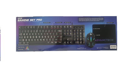 Advanctech G100LED Gaming Combo with Keyboard, Mouse & Mouse Pad