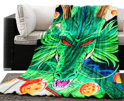 Dragon Ball Z Shenron Plush Fleece Comforter