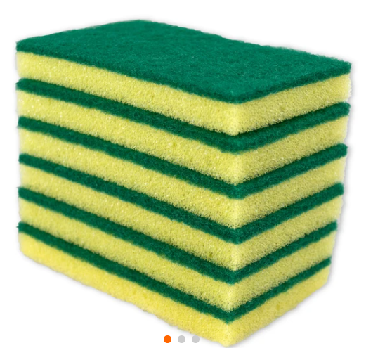 Sponge Scouring Pads 6 pack