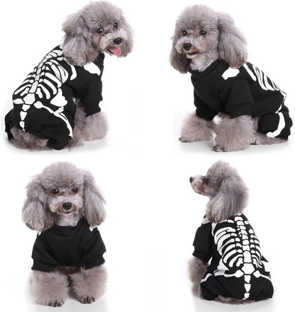 Pet Skeleton Halloween Costume for Dog or Cat